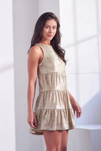 Load image into Gallery viewer, Mustard Seed SEQUIN TIERED FLARE DRESS