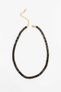 Lovoda Baguette Stone Tennis Necklace