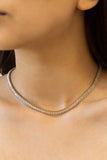 Lovoda Baguette Stone Tennis Necklace