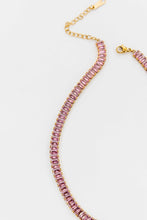 Load image into Gallery viewer, Lovoda Baguette Stone Tennis Necklace