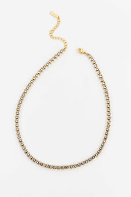 Lovoda Oval Stone Tennis Necklace