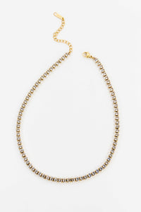 Lovoda Oval Stone Tennis Necklace