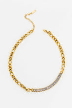 Load image into Gallery viewer, Dual Chain and Baguette Stone Necklace