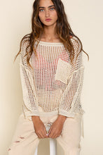 Load image into Gallery viewer, POL Oversized Fit See-through Pullover Sweater