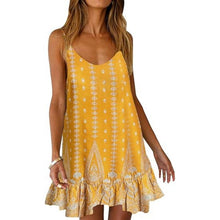Load image into Gallery viewer, Boho Floral Printed Dress, Size Small, 4L-148D001