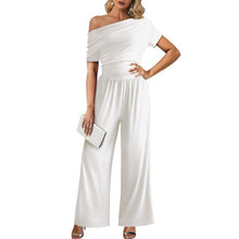 Load image into Gallery viewer, High Waist One Piece Jumpsuits Off The Shoulder Wide Leg, Medium, 9F-194J001