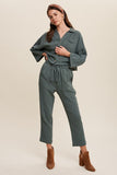 Lilou Long Sleeve Button Down and Long Pants Sets