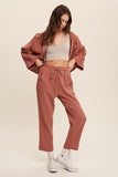 Lilou Long Sleeve Button Down and Long Pants Sets