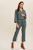 Lilou Long Sleeve Button Down and Long Pants Sets