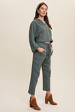 Lilou Long Sleeve Button Down and Long Pants Sets