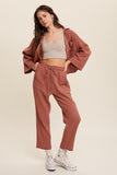 Lilou Long Sleeve Button Down and Long Pants Sets