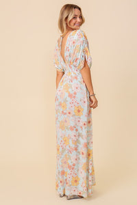 TIMING floral print brunch spring summer maxi sundress