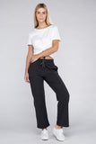 Ambiance Apparel Lounge Wide Pants with Drawstrings