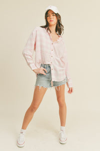 Lush Clothing Oversized Button Up Shirt