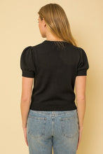 Load image into Gallery viewer, Gilli HELLO BEAUTIFUL SHORT SLEEVE SWEATER TOP