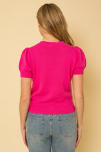 Load image into Gallery viewer, Gilli HELLO BEAUTIFUL SHORT SLEEVE SWEATER TOP