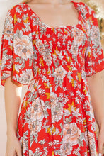 Load image into Gallery viewer, Orange Farm Clothing Smocked Dress with Pockets