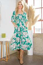 Load image into Gallery viewer, Orange Farm Clothing Smocked Dress with Pockets