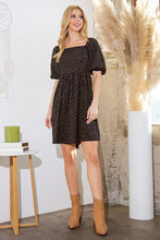 Load image into Gallery viewer, Orange Farm Clothing Spagetti Tie Back Puff Sleeve Woven Dress