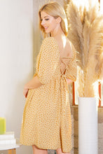 Load image into Gallery viewer, Orange Farm Clothing Spagetti Tie Back Puff Sleeve Woven Dress