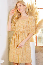 Load image into Gallery viewer, Orange Farm Clothing Spagetti Tie Back Puff Sleeve Woven Dress