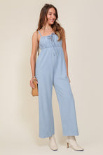 Load image into Gallery viewer, Lumiere DENIM BLUE SLEEVELESS JUMPSUIT WITH SELF FRONT TIE