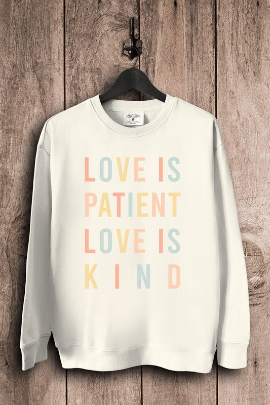 Lotus Fashion Collection Love Is Patient Love Is Kind Sweatshirts