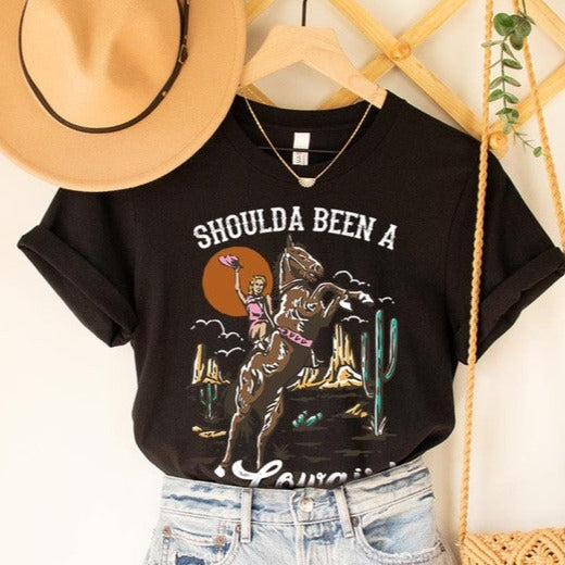 HOULDA BEEN A COWGIRL SHORT SLEEVE