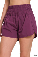 Load image into Gallery viewer, ZENANA WINDBREAKER SMOCKED WAISTBAND RUNNING SHORTS