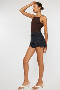 Kan Can USA HIGH RISE DENIM SHORTS-KC9145DG