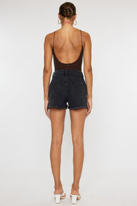 Kan Can USA HIGH RISE DENIM SHORTS-KC9145DG