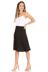 Moa Collection Solid, A-line pull on skirt