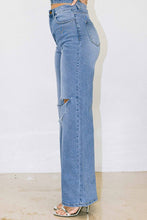 Load image into Gallery viewer, Vibrant M.i.U Distressed Wide Fit Jeans