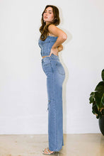 Load image into Gallery viewer, Vibrant M.i.U Distressed Wide Fit Jeans