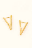 Lovoda Edged Hoop Earrings