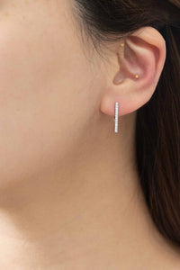 Lovoda Edged Hoop Earrings