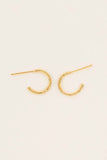 Lovoda Thin Stone Hoop Earrings