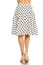 Load image into Gallery viewer, Moa Collection Polka dot print, knee length skirt