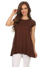 Load image into Gallery viewer, Moa Collection Knit tunic top in a relaxed fit with a round nec