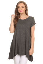 Load image into Gallery viewer, Moa Collection Knit tunic top in a relaxed fit with a round nec