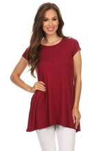 Load image into Gallery viewer, Moa Collection Knit tunic top in a relaxed fit with a round nec