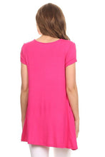 Load image into Gallery viewer, Moa Collection Knit tunic top in a relaxed fit with a round nec