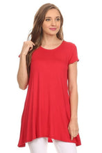 Load image into Gallery viewer, Moa Collection Knit tunic top in a relaxed fit with a round nec