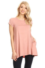 Load image into Gallery viewer, Moa Collection Knit tunic top in a relaxed fit with a round nec