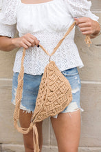 Load image into Gallery viewer, Aili&#39;s Corner Macrame Sling Bag