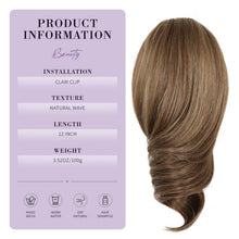 Load image into Gallery viewer, Clip In Ponytail Hair Extensions, Curly Wavy Pony Tail Hair, 18A-193H004