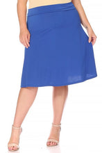 Load image into Gallery viewer, Moa Collection Plus size, solid, A-line pull on skirt