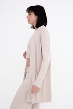 Load image into Gallery viewer, Mono B Lounge Open-Front Terry Cardigan