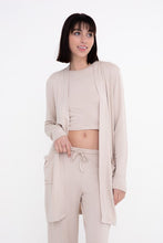 Load image into Gallery viewer, Mono B Lounge Open-Front Terry Cardigan