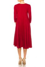 Load image into Gallery viewer, Moa Collection Solid jersey knit a-line dress